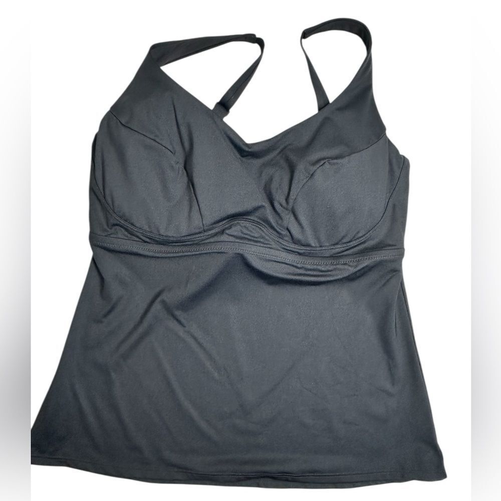 NWOT Athleta Women’s Black Bondi Bra Tankini Swim Tank Top - Size 36D/DD - Picture 5 of 9